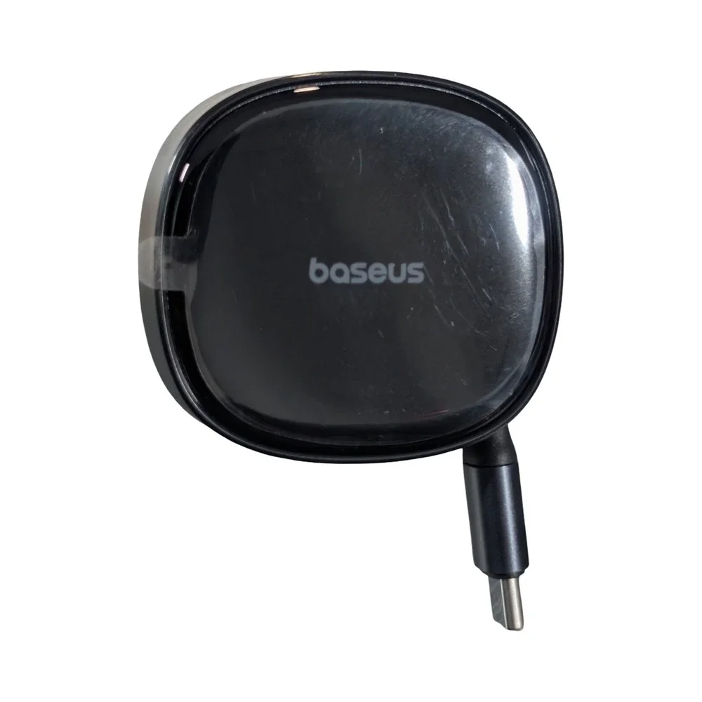 Pp7O Baseus - Enjoyment Pro 30W Dual USB-C Port Fast Car Charger Retractable